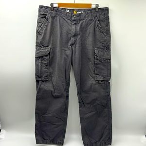CARHARTT FORCE TAPPEN CARGO PANTS MENS SIZE 38x30 RELAXED FIT GRAY CARGO PANTS